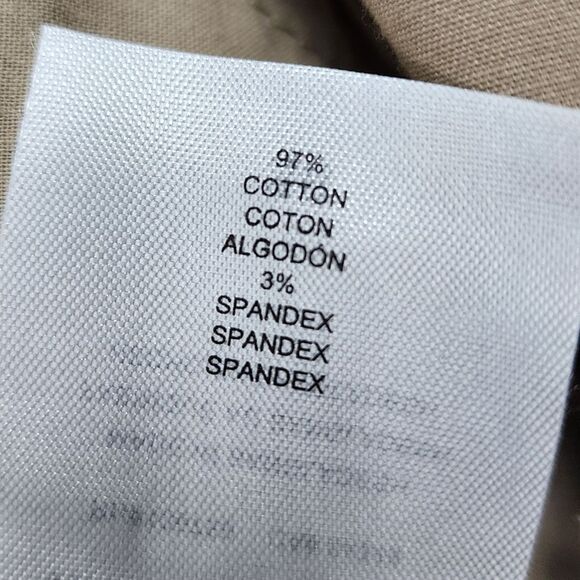 Hurley Everyday Twill Chino Pants Khaki Stretchy Beige Tan Men's Size 36 - Picture 10 of 14